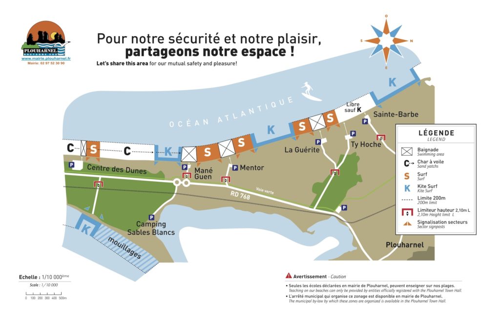 carte des spots Plouharnel