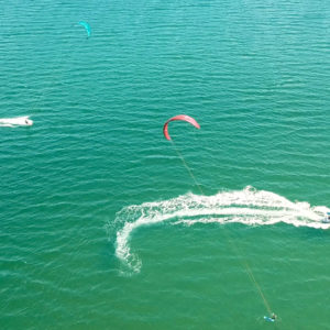 cours kitesurf baie de quiberon bateau