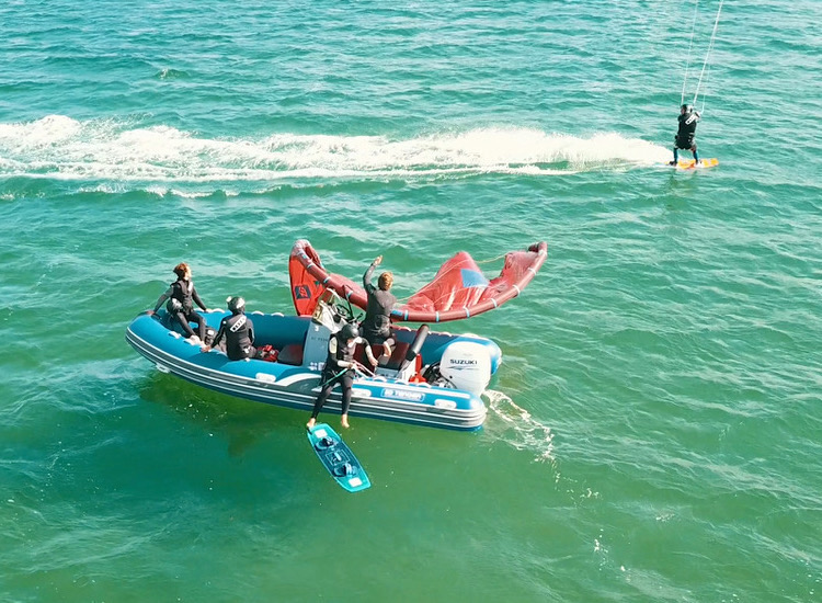 cours kitesurf bateau carnac