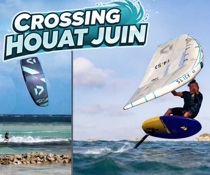 traversée kitesurf ile de houat bretagne