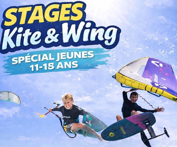 stage jeune de kitesurf wingfoil en bretagne