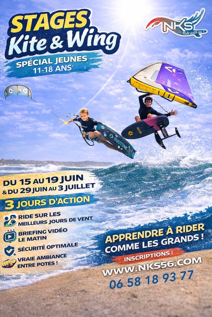 stage kite et wing breatgne carnac quiberon college